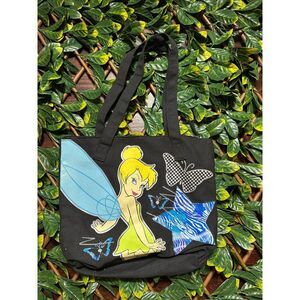 Tinkerbell Black Tote Bag